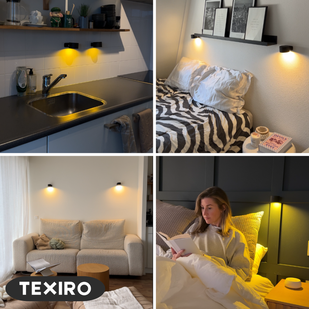 LumiSpin™ Draadloze wandverlichting die meebeweegt met jou
