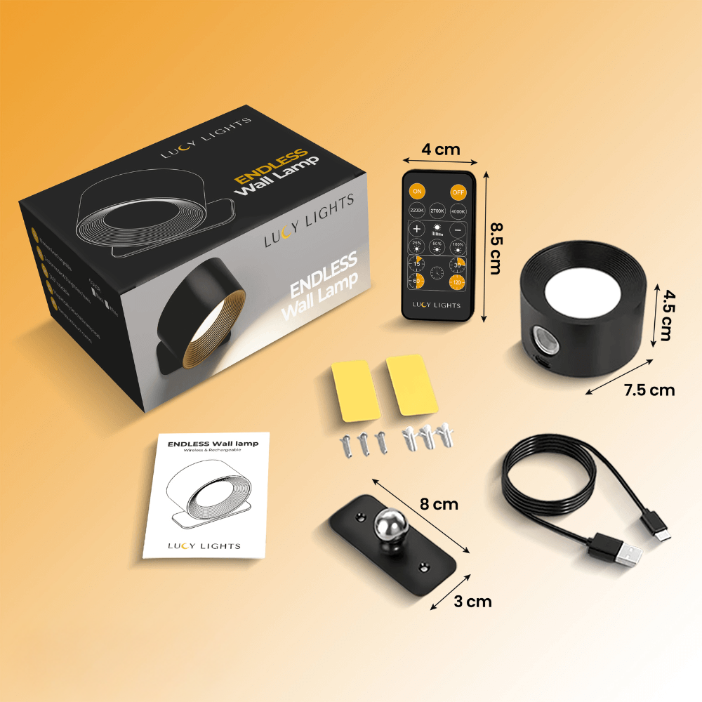 LumiSpin™ Draadloze wandverlichting die meebeweegt met jou