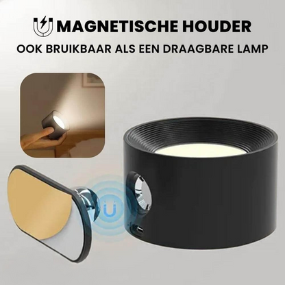 LumiSpin™ Draadloze wandverlichting die meebeweegt met jou